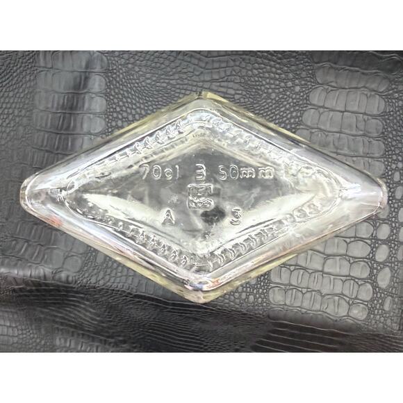 Vintage Glass Decanter Bottle Art Deco MCM Barware Bar Decor Clear 8” Tall - Picture 3 of 7